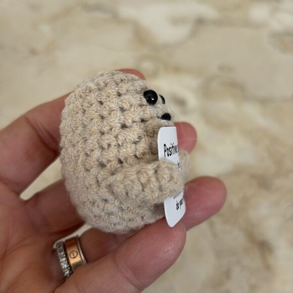 NEW! Positive Potato Motivational Emotional Support Crochet Ornament - Picture 4 of 7